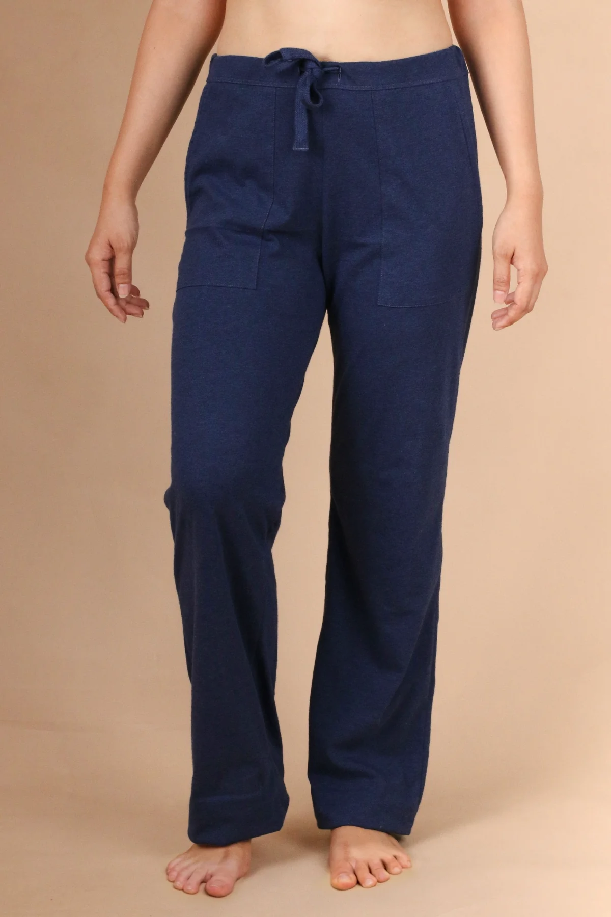 Women's Drawstring Pants with Patch Pockets