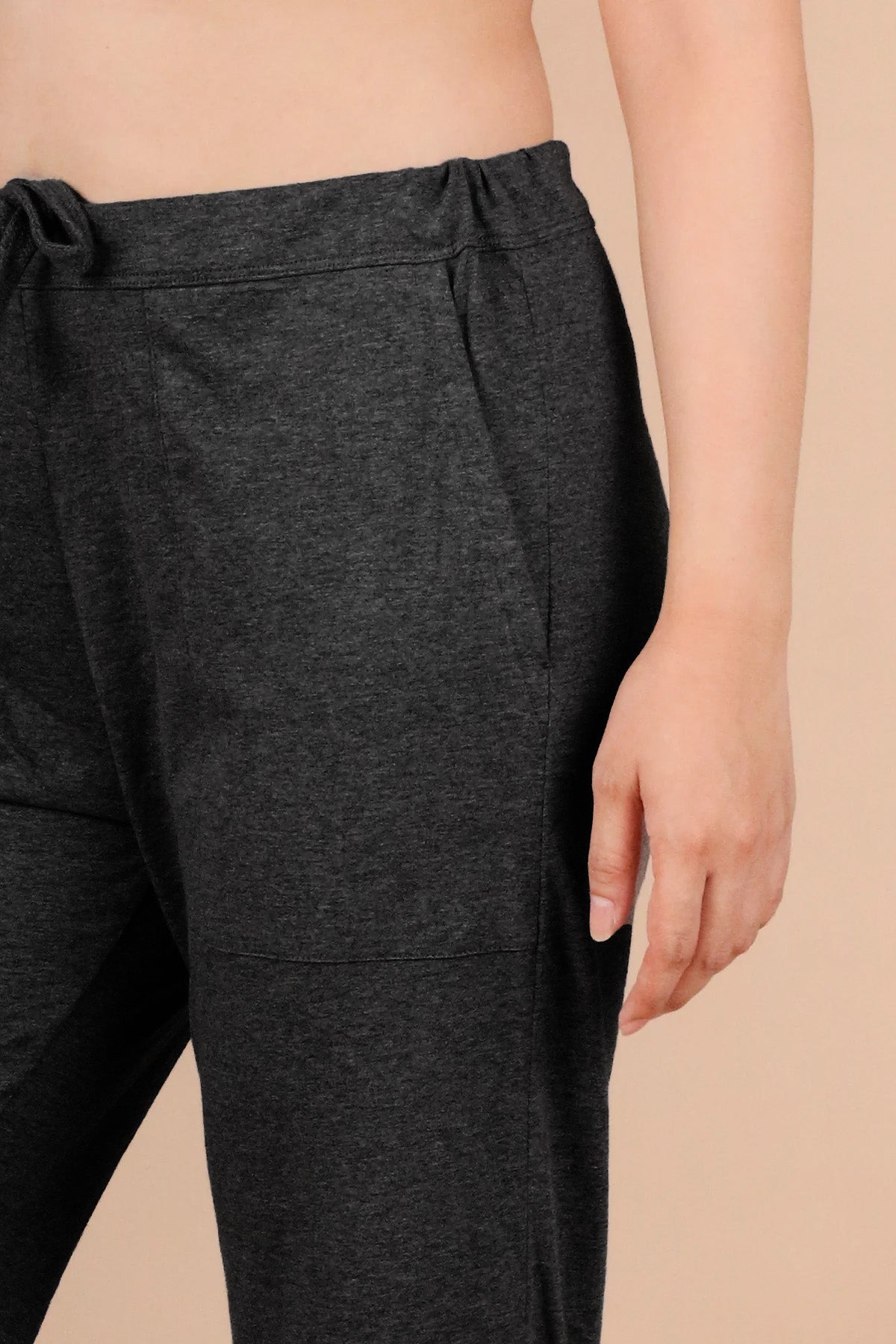 Women's Drawstring Pants with Patch Pockets