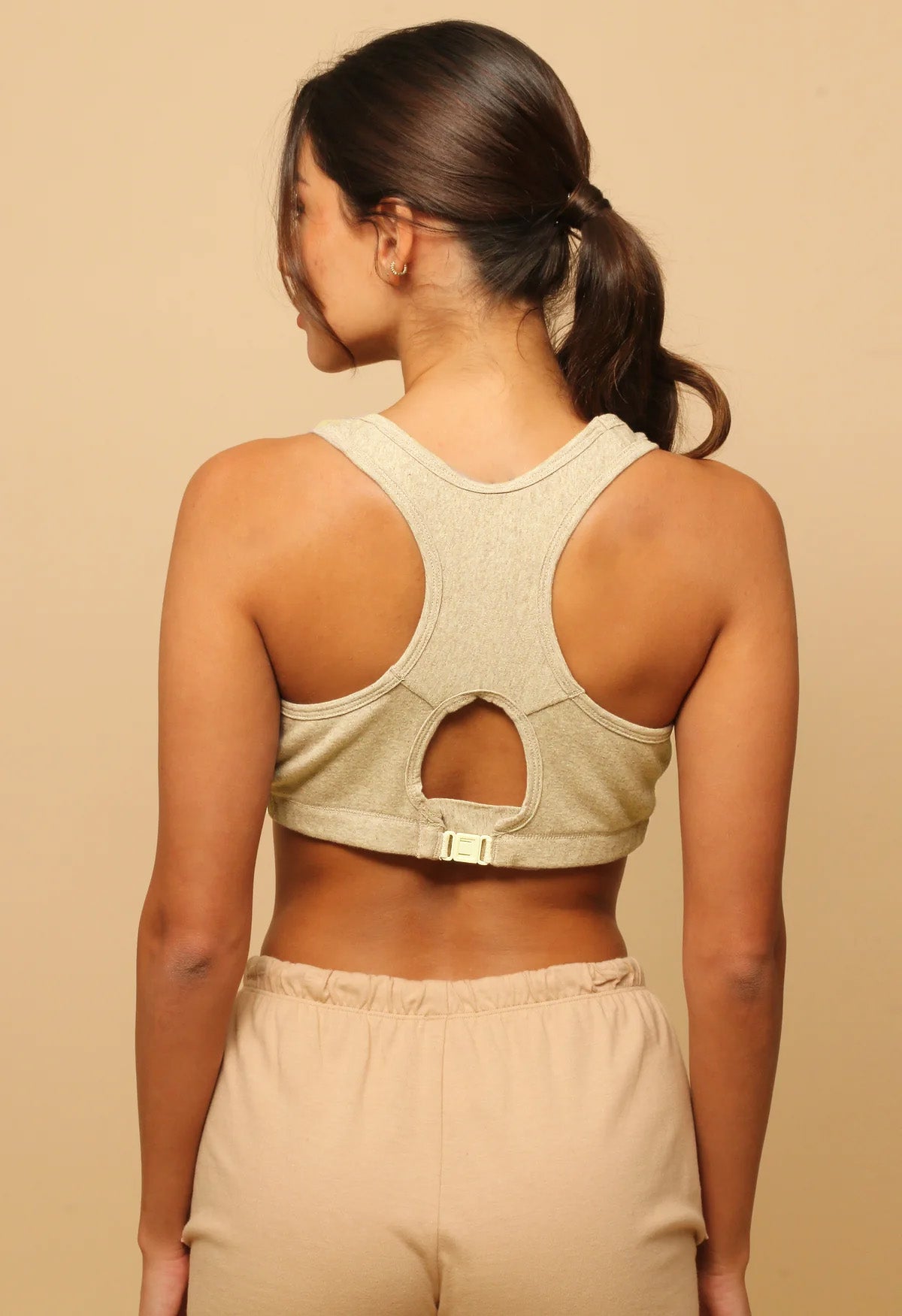 Women's Comfy Curve Racerback Crop Top Bra