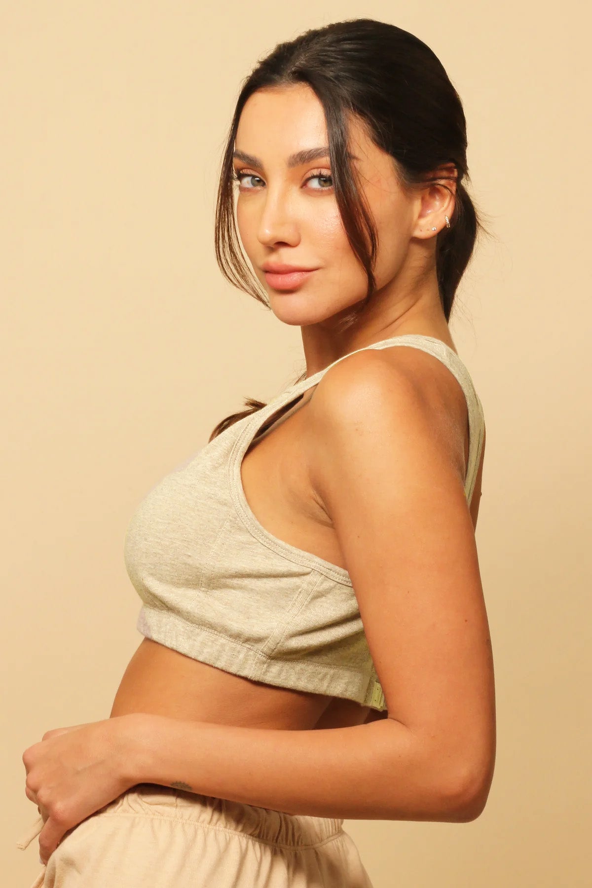 Women's Comfy Curve Racerback Crop Top Bra