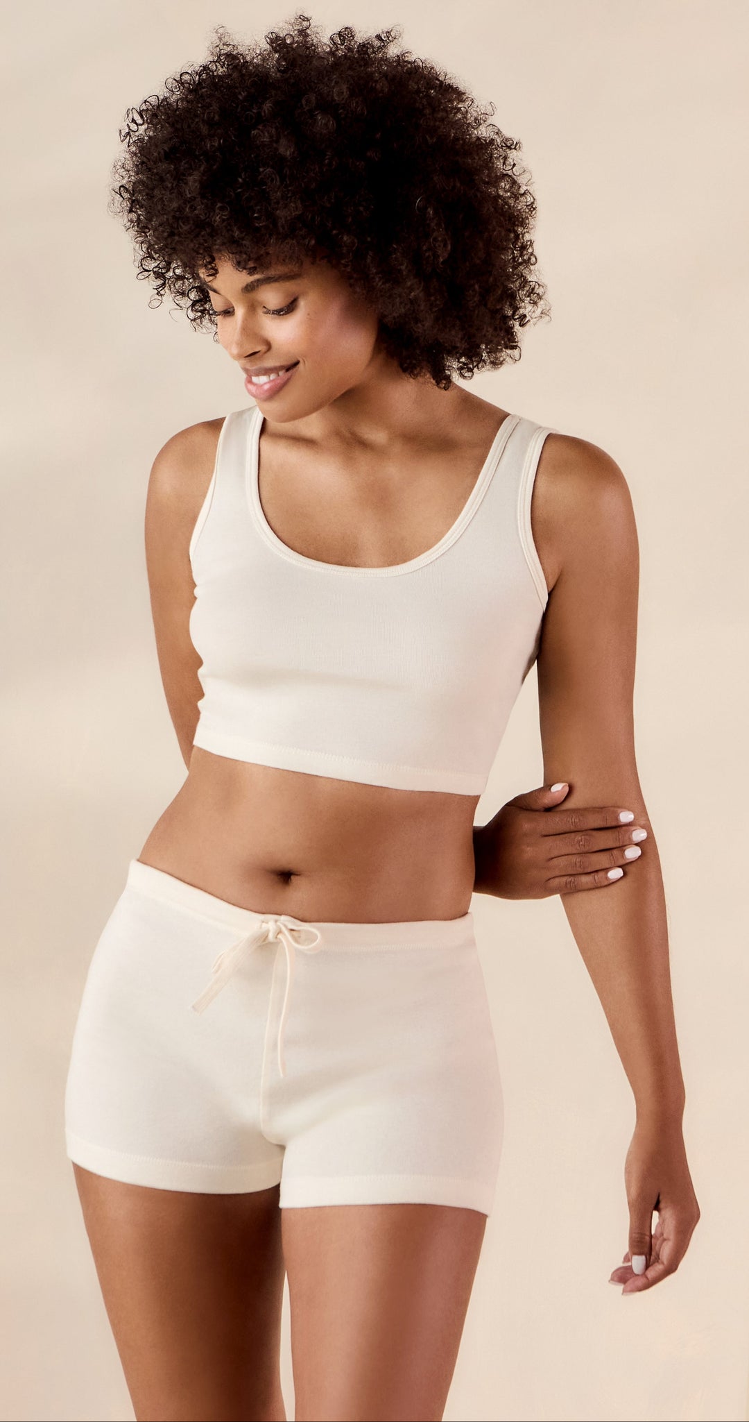 Doublure de soutien-gorge côtelée 100 % coton biologique pour femme