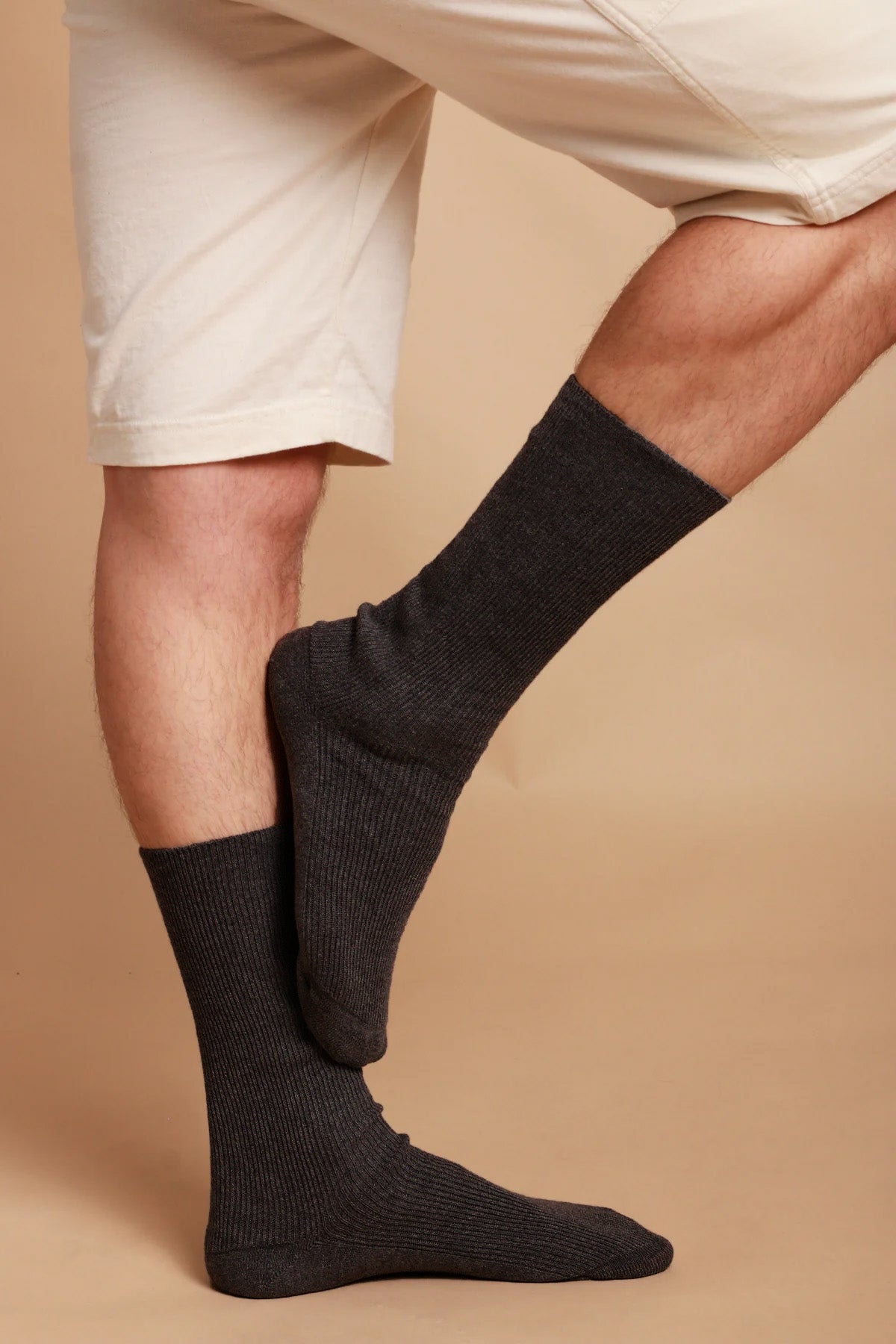 Lightweight Latex-Free 100% Organic Cotton Crew Socks (2pairs/pack)