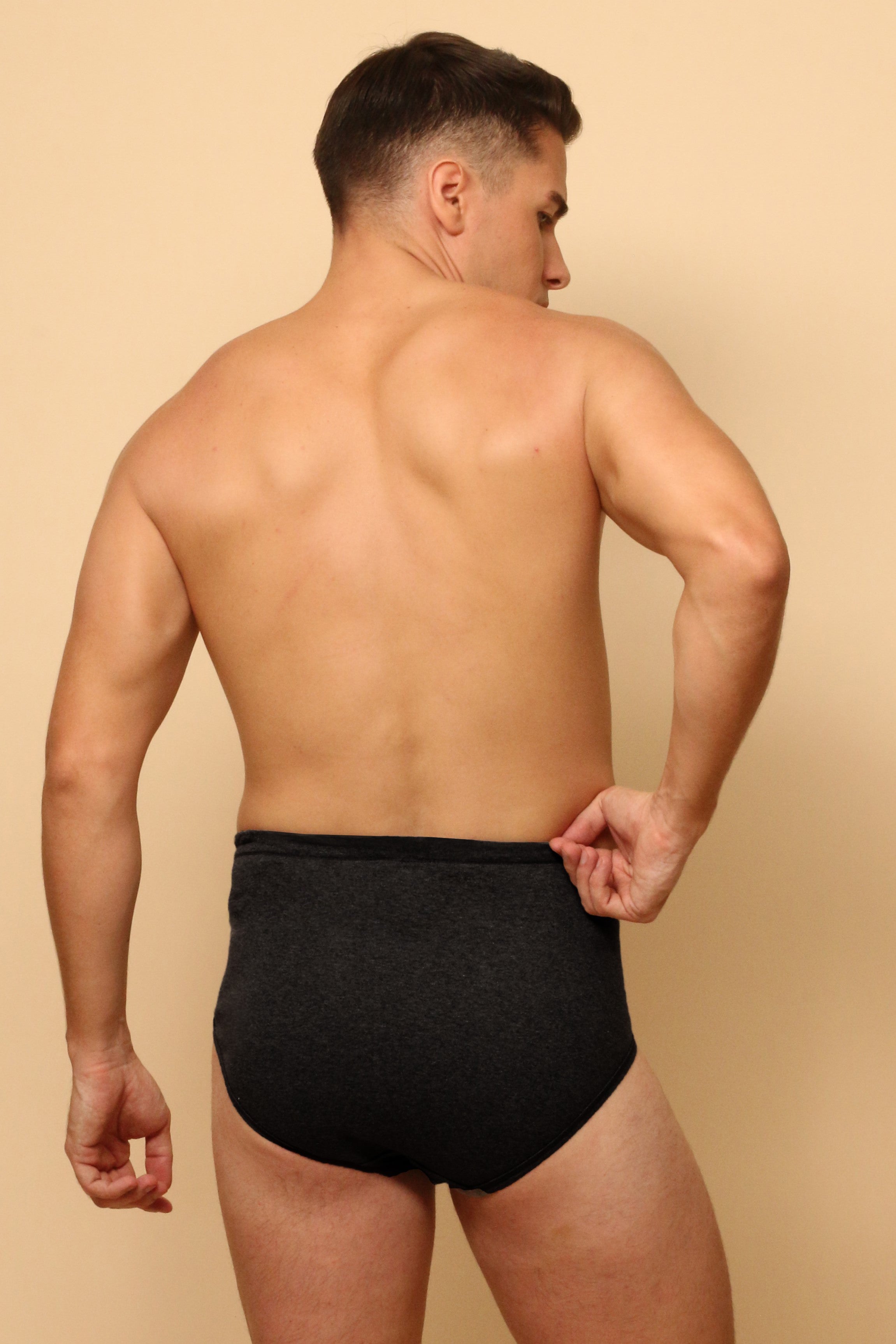 Men's Elastic-Free Drawstring Hipster Brief (2/pack)