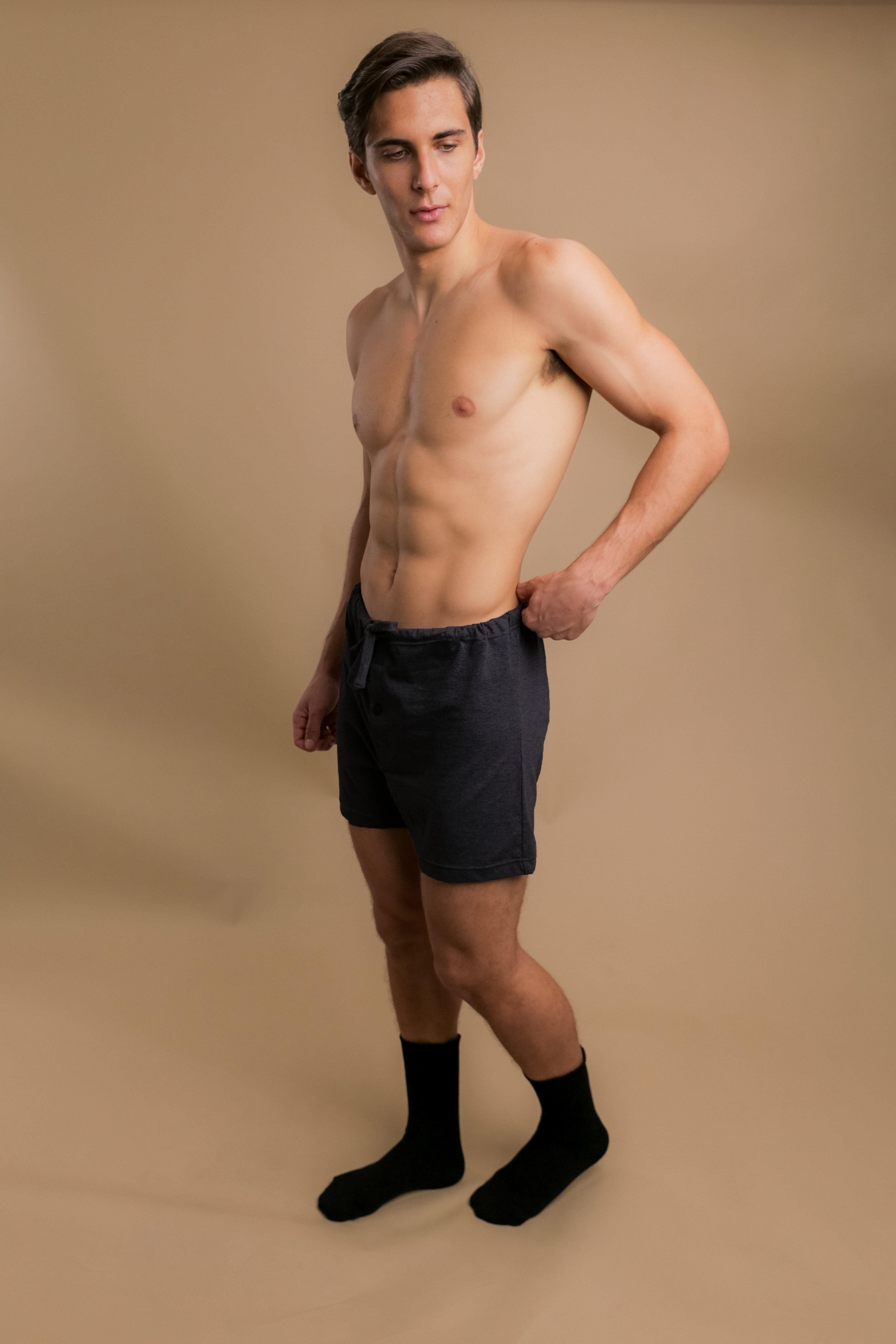 Men's Drawstring Loose Boxer Shorts
