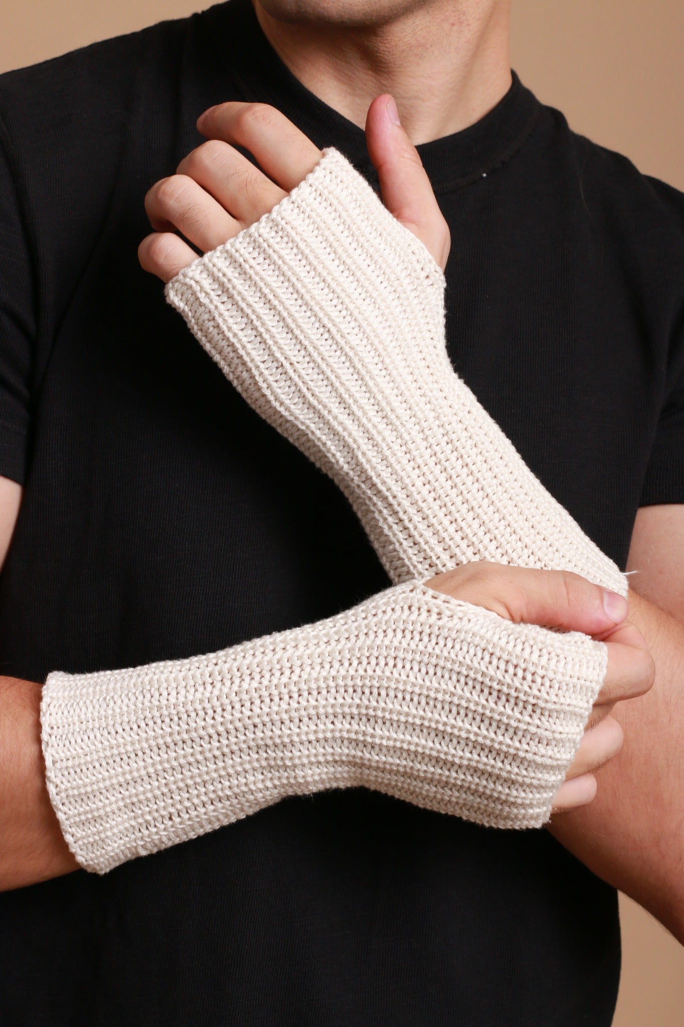 Allergiefreie gestrickte Armstulpen