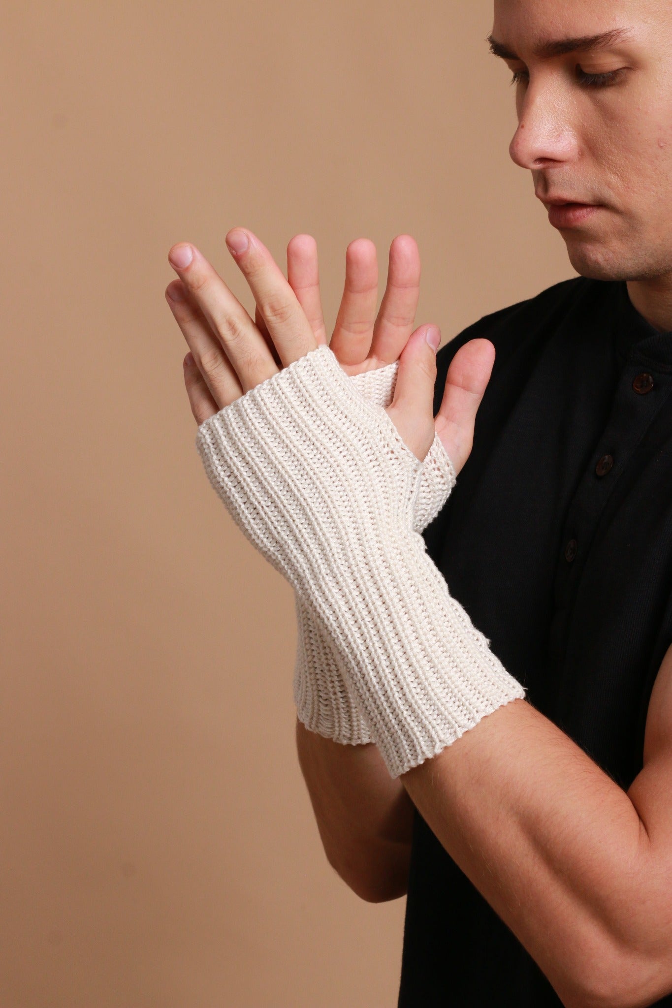 Allergiefreie gestrickte Armstulpen