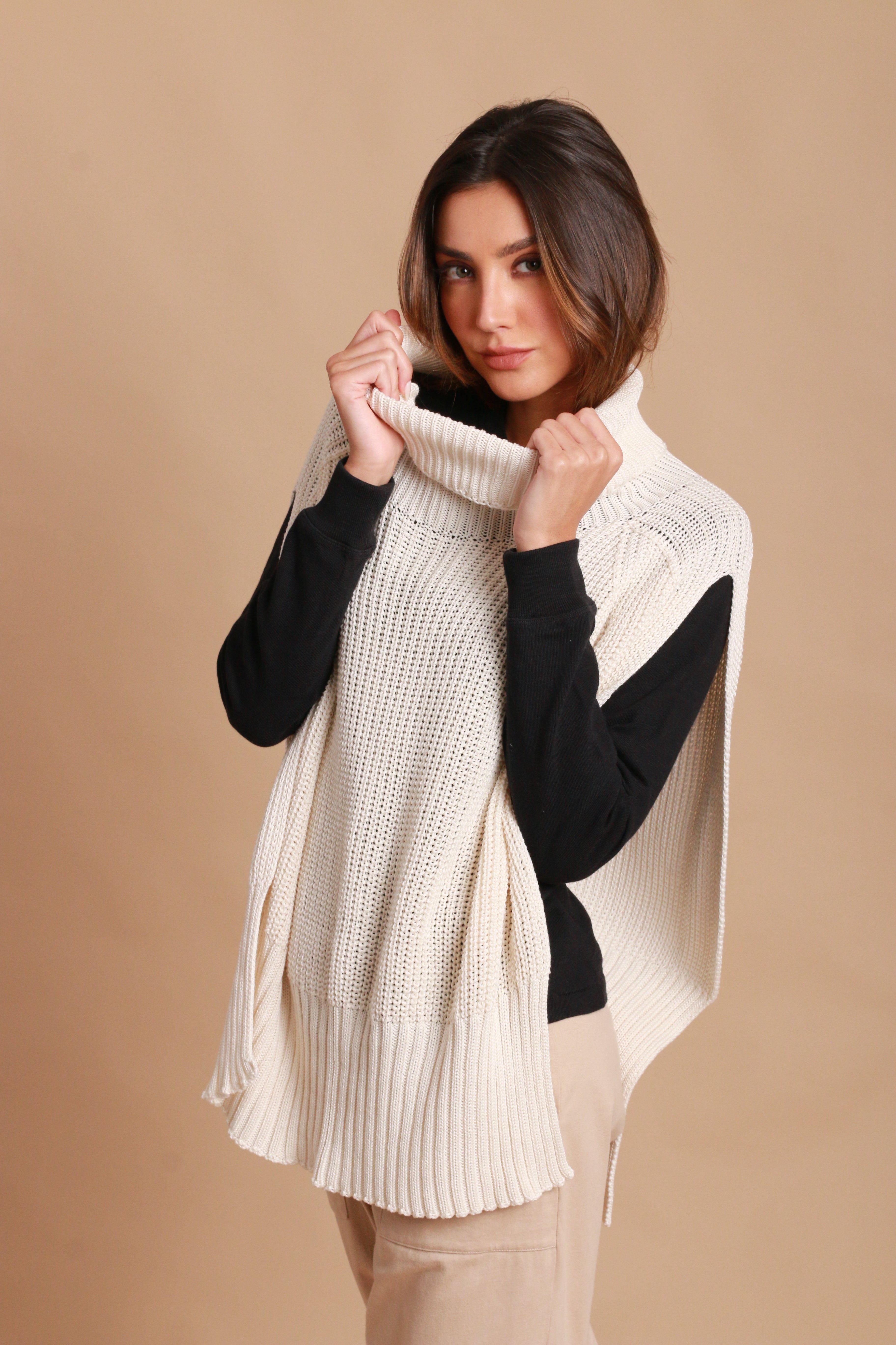 Allergiefreie Pom-Mütze für Damen
