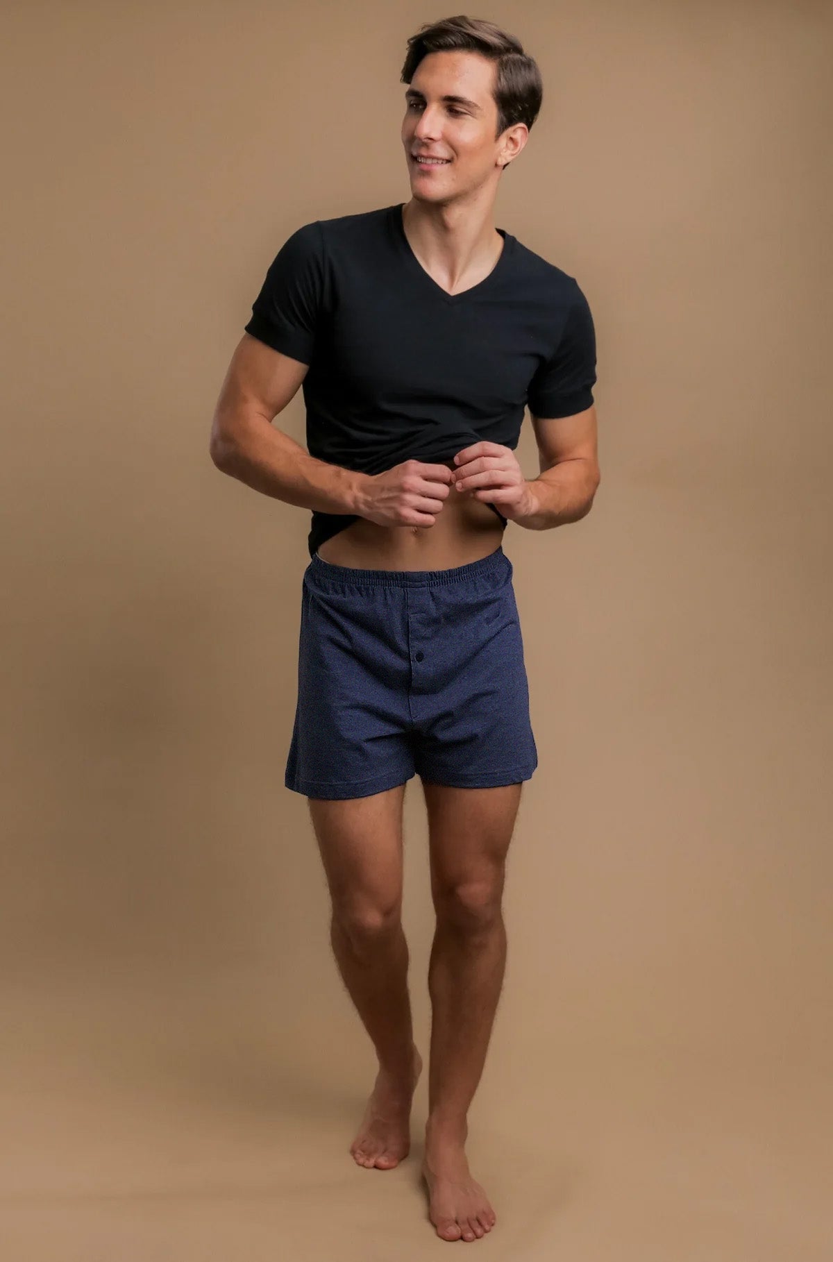 Men's Elasticized Loose Boxer Shorts