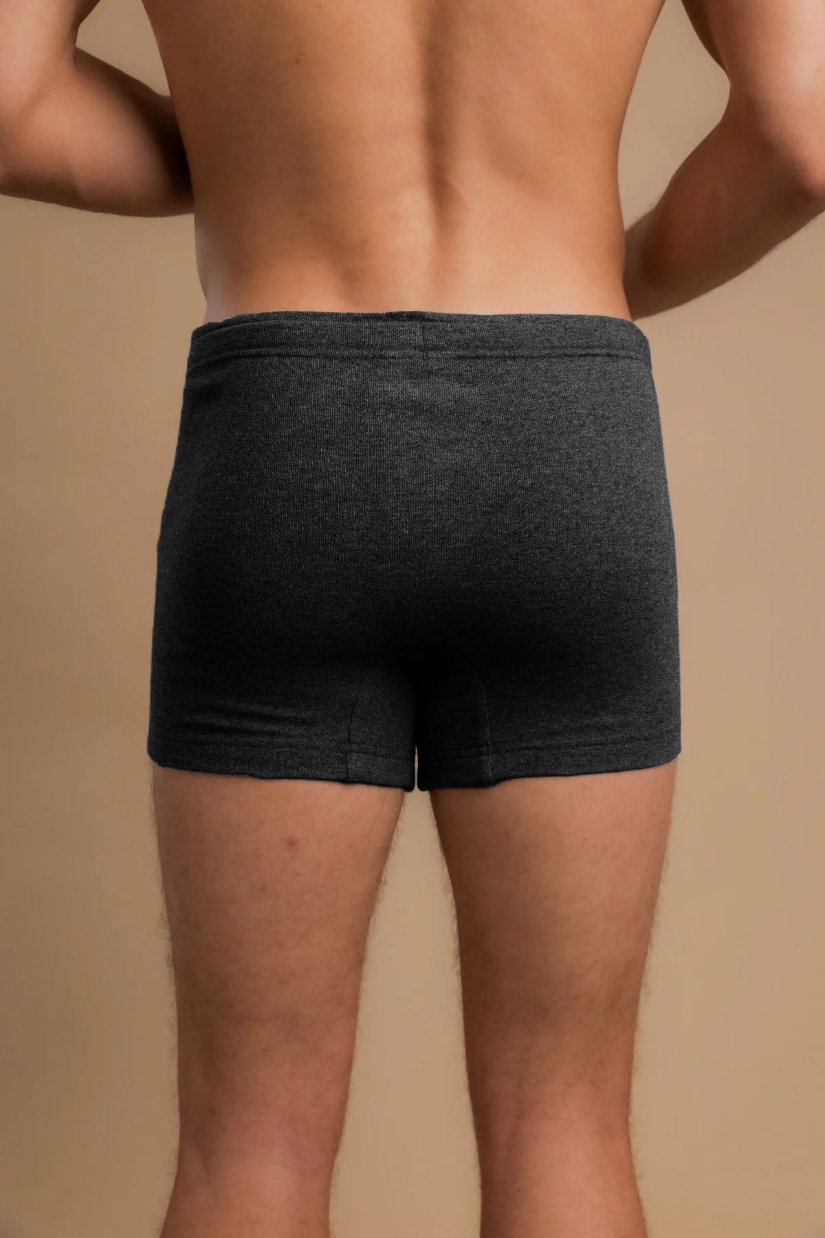 Men's Rib Drawstring Boxer Brief with Fly