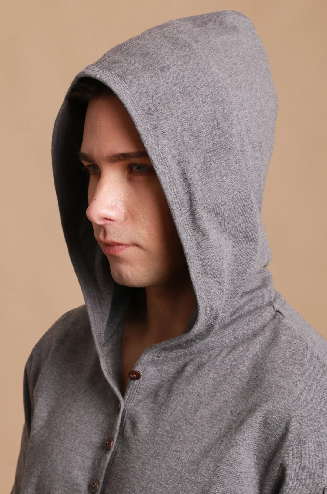 Sweat à capuche en jersey pour homme avec masque de sommeil intégré