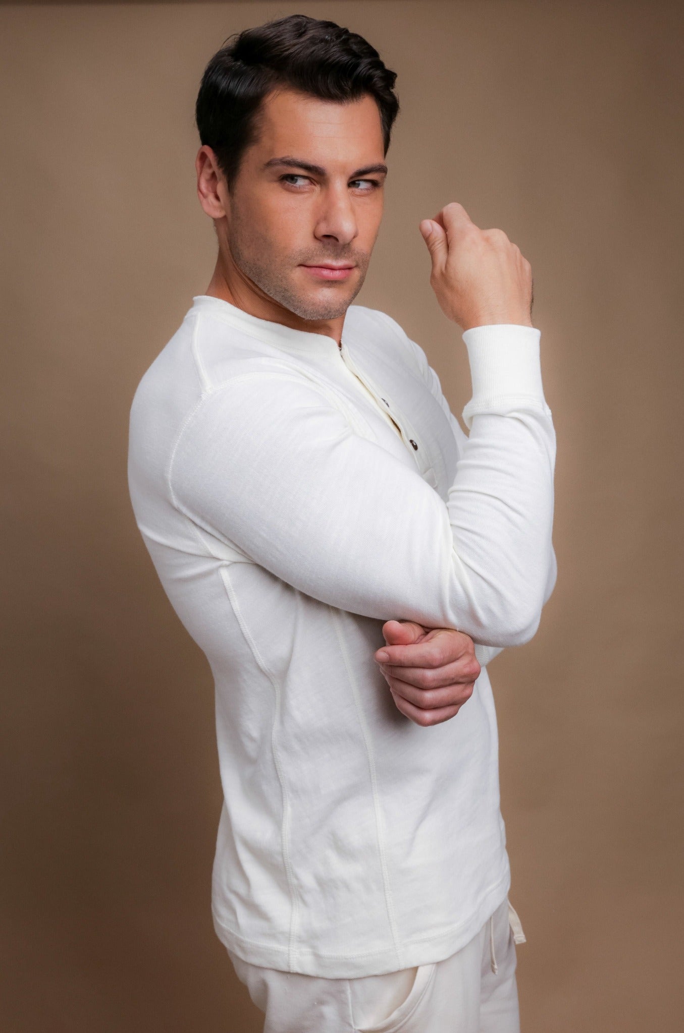 Men's Henley Long Sleeve Shirt