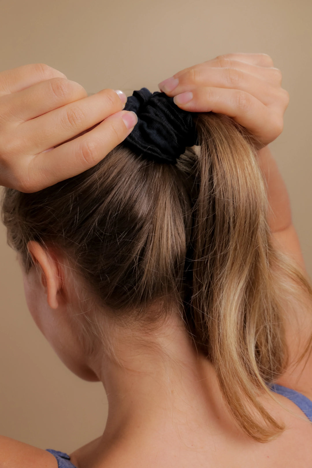 Cotton Scrunchies - 100% Organic Cotton (5/pack | Black)