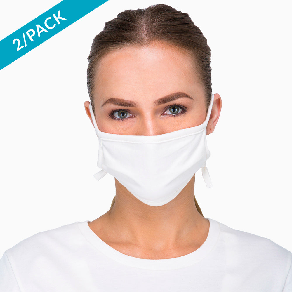 Hypoallergenic Face Mask with Adjustable Earloops ( 2/pack )