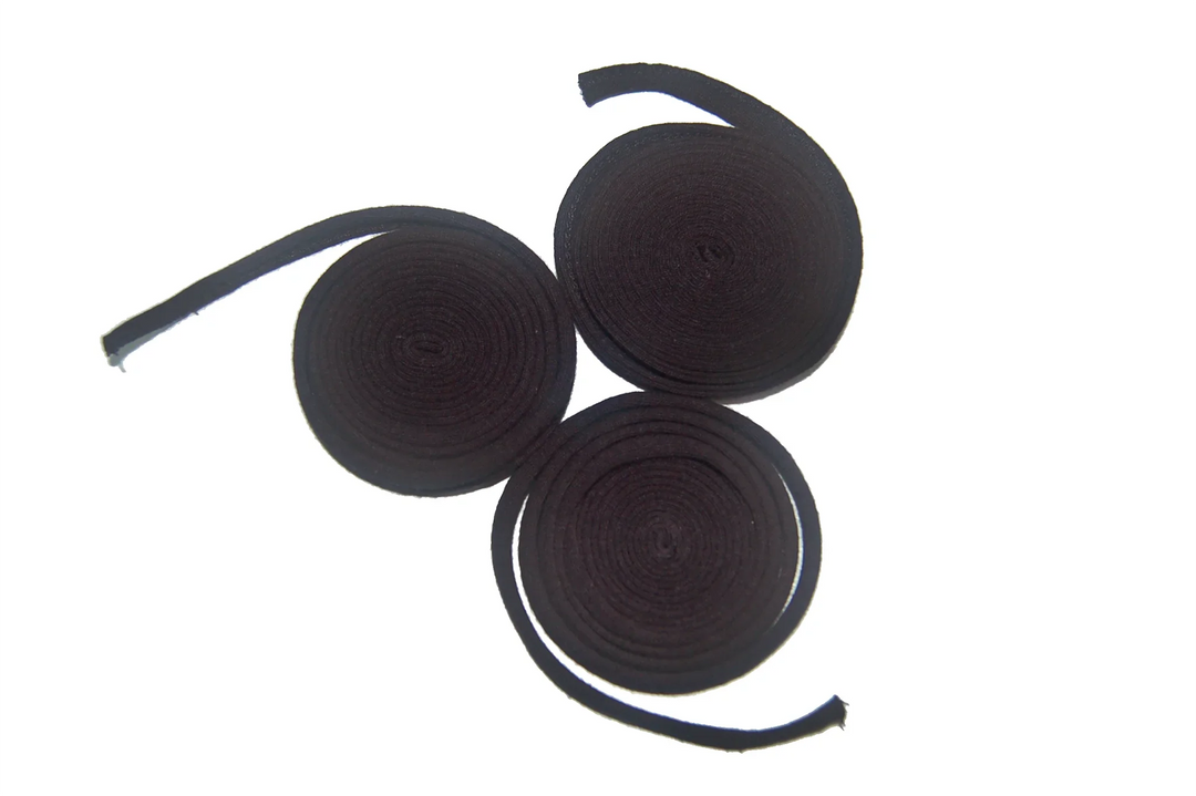 Cordon - 100% Coton Biologique - Noir - (Lot de 3)