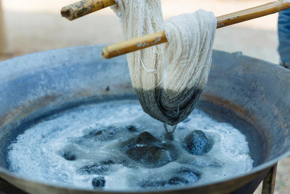 Fiber dyeing process