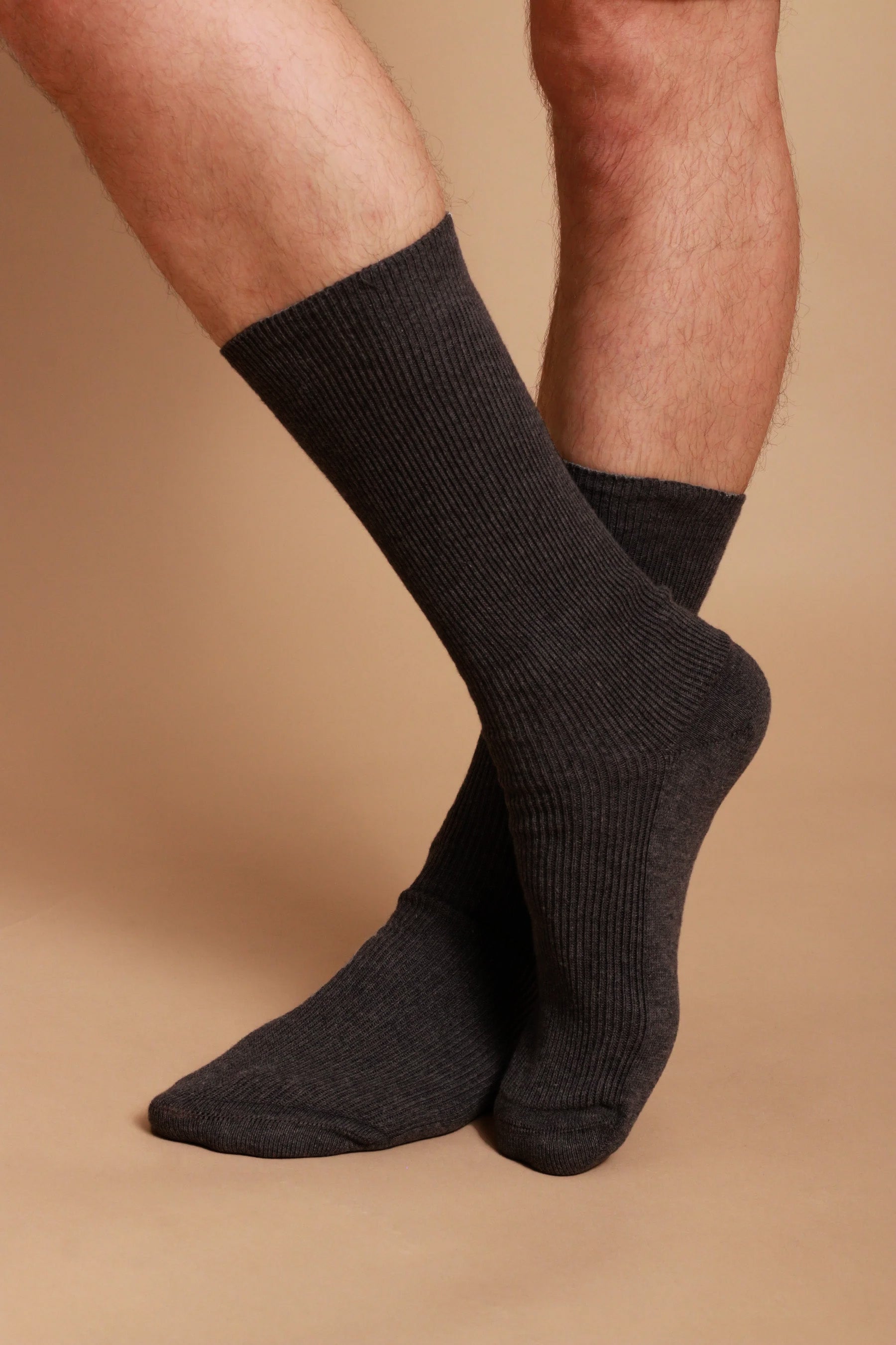 Lightweight Latex-Free 100% Organic Cotton Crew Socks (2pairs/pack)