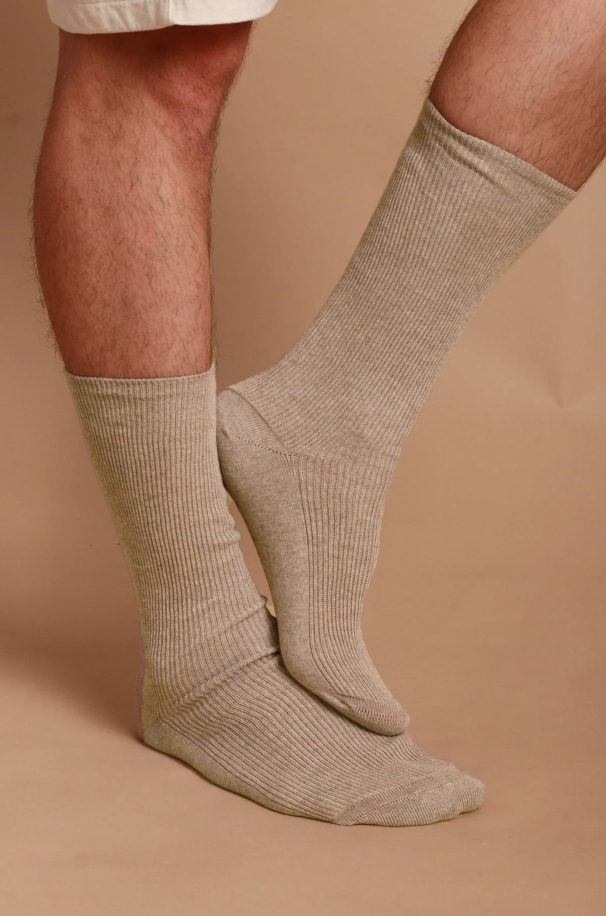 Lightweight Latex-Free 100% Organic Cotton Crew Socks (2pairs/pack)
