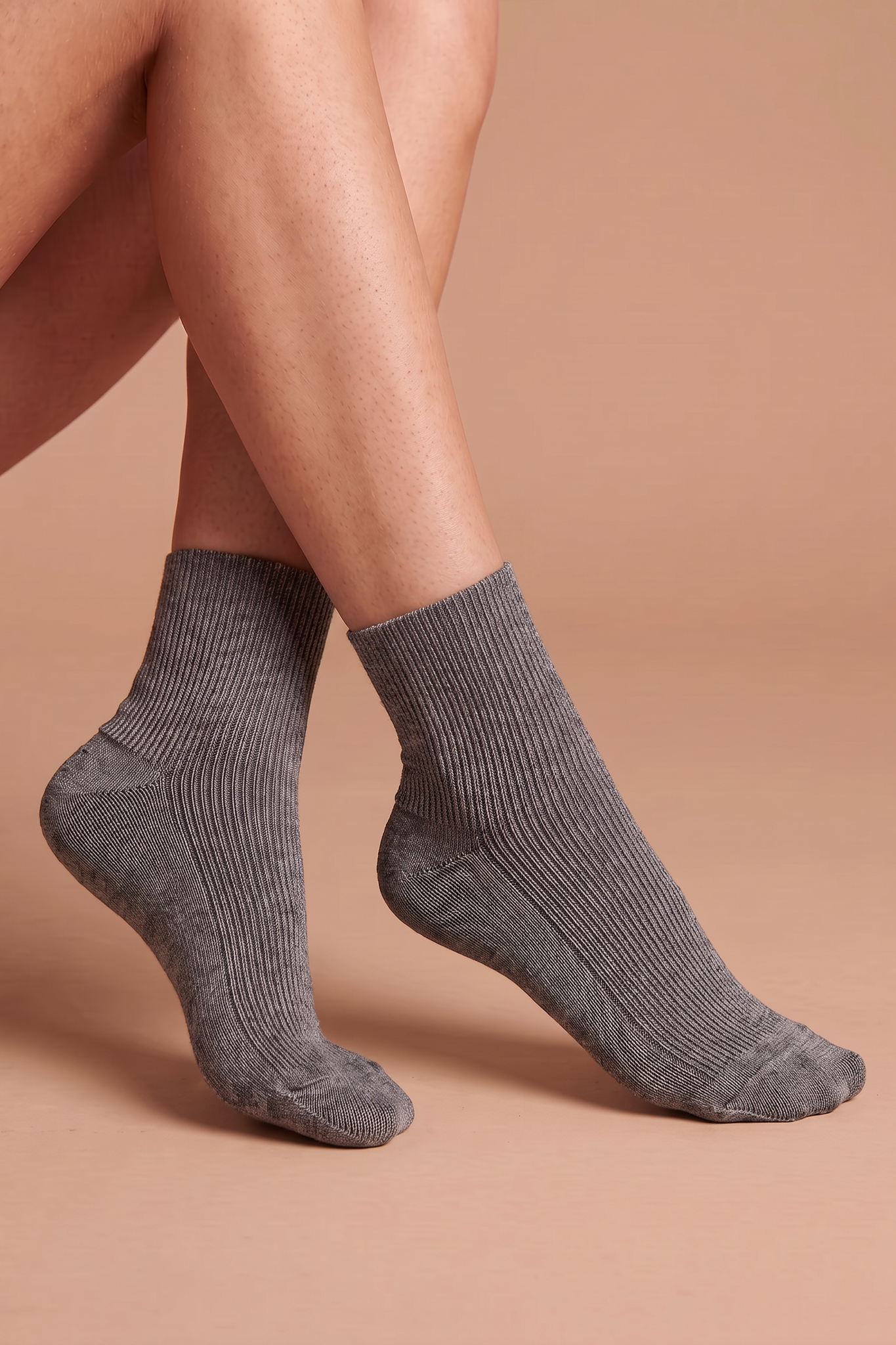 Elastic-Free 100% Organic Cotton Quarter Socks (2 Pairs/Pack)