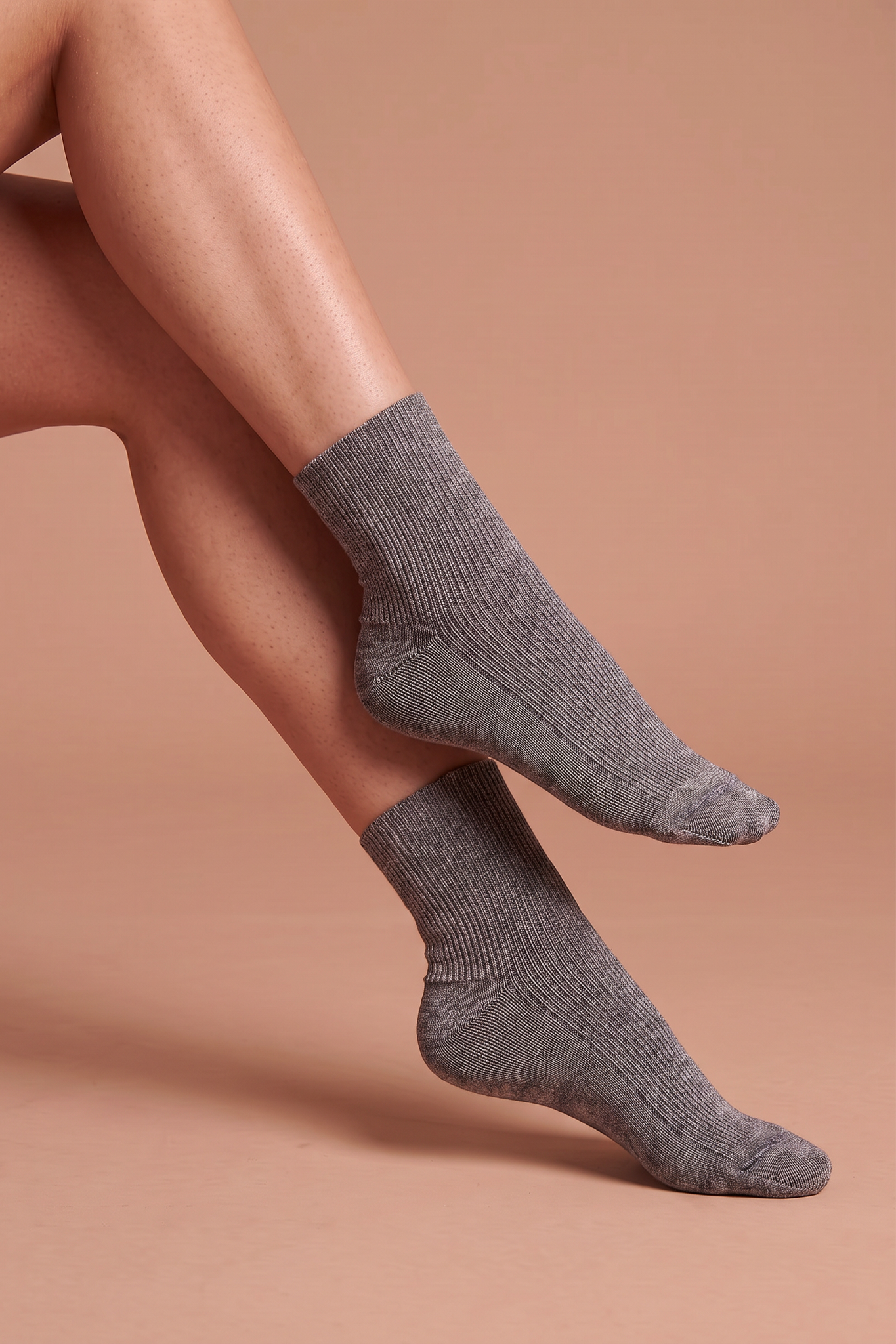 Elastic-Free 100% Organic Cotton Quarter Socks (2 Pairs/Pack)