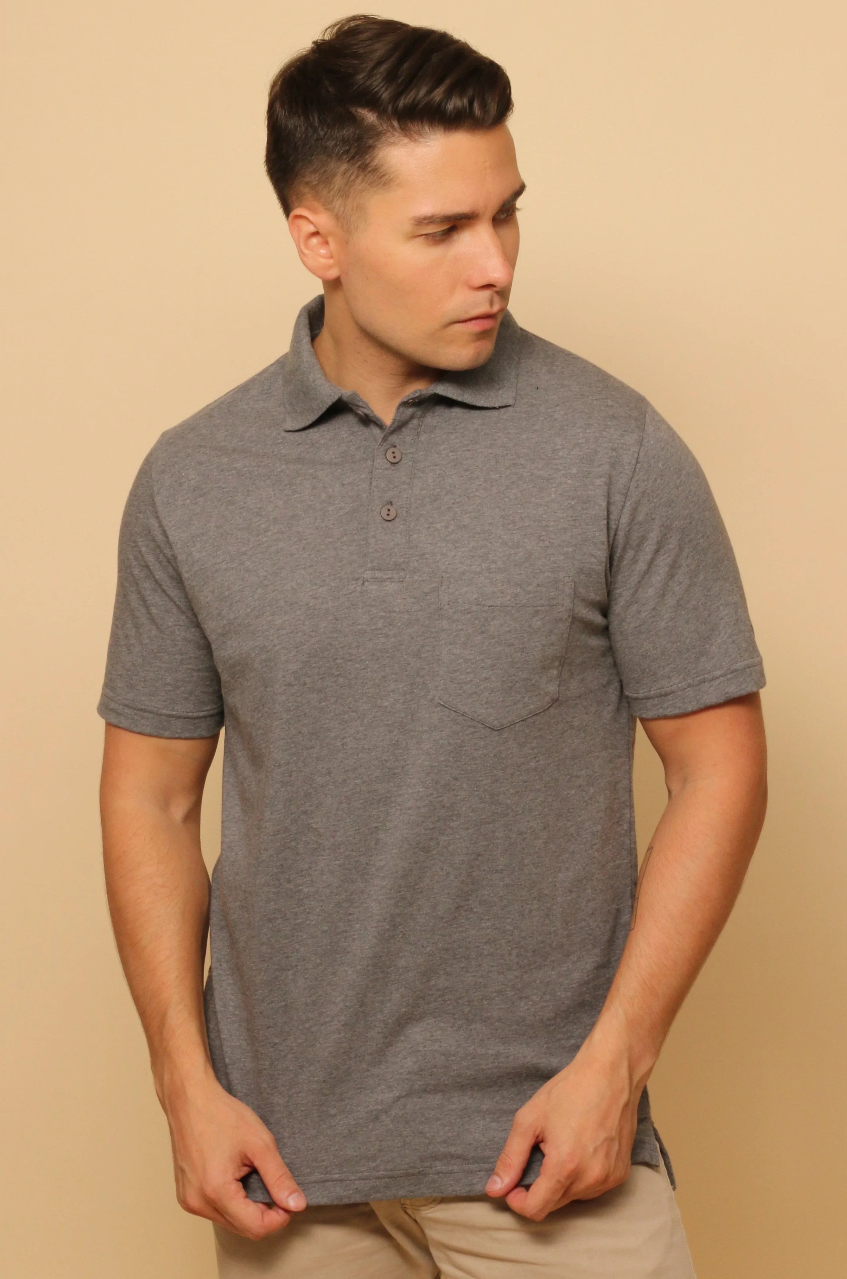 Men's Light Organic Polo Tee