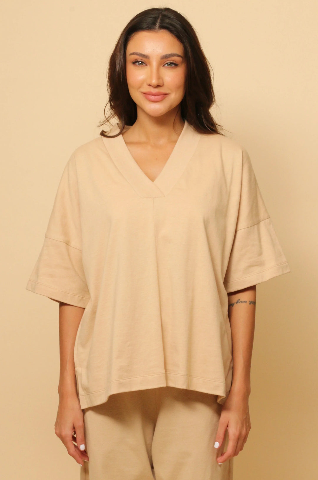 Women's Allergy-Free Victoria V-neck Oversized Top