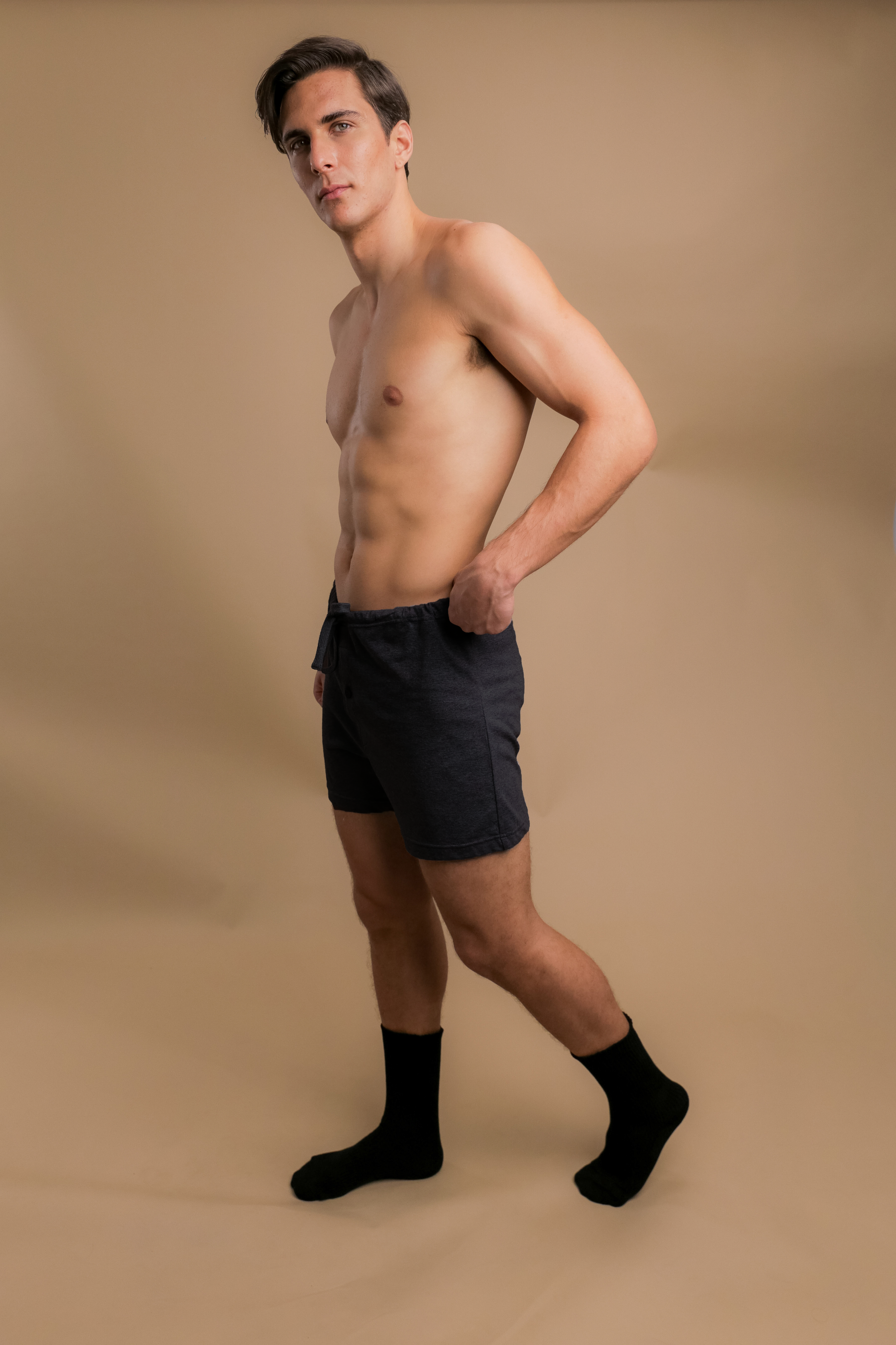 Men's Drawstring Loose Boxer Shorts