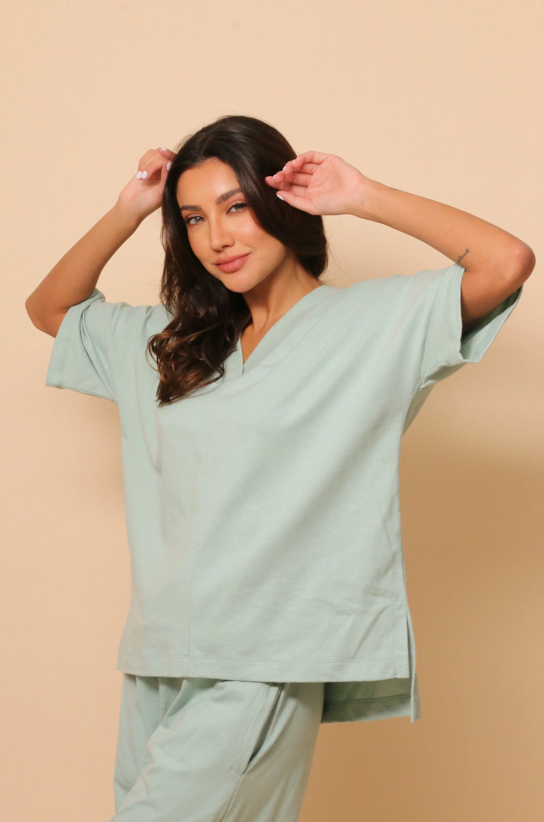 Women's Allergy-Free Victoria V-neck Oversized Top