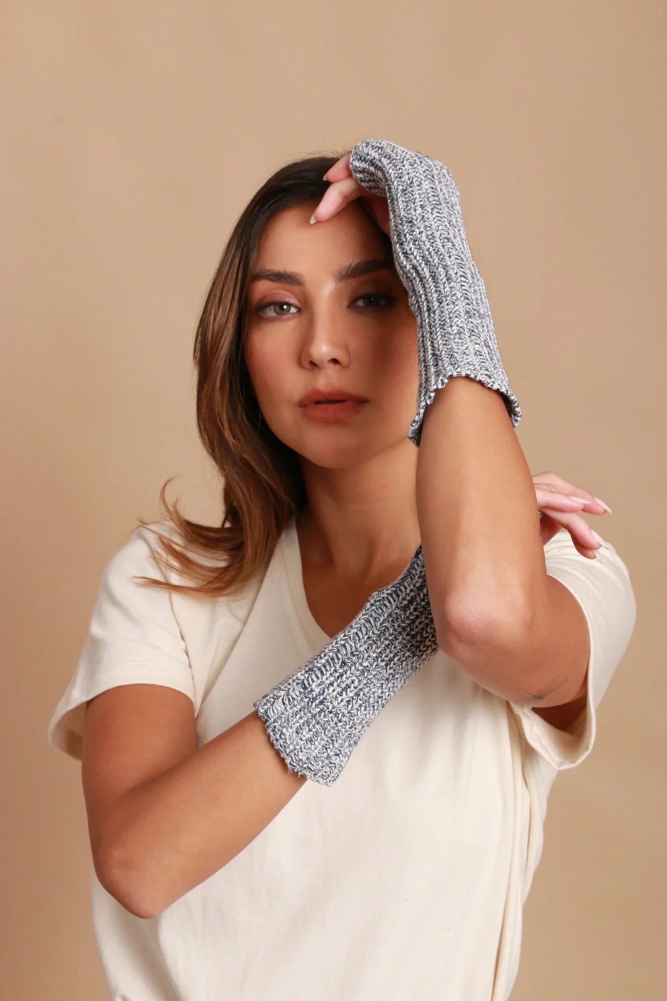 Allergy-Free Knitted Arm Warmers