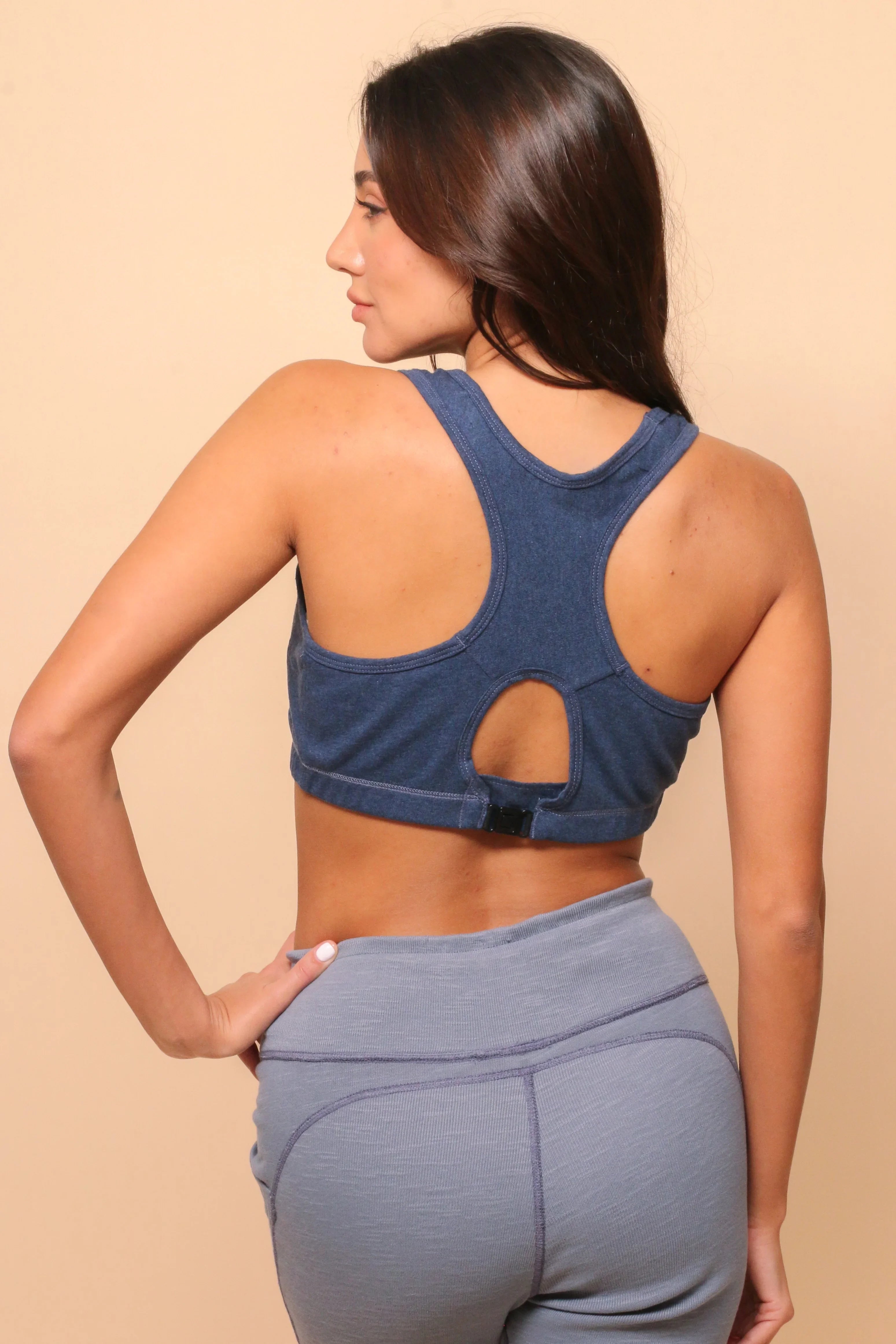 Women's Comfy Curve Racerback Crop Top Bra