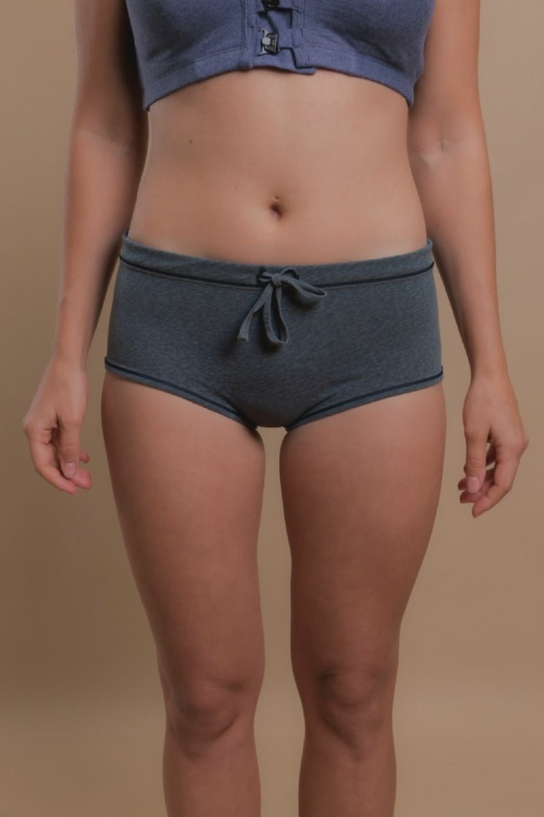 Women’s Elastic-Free Midrise Drawstring Boy brief (2/Pack)
