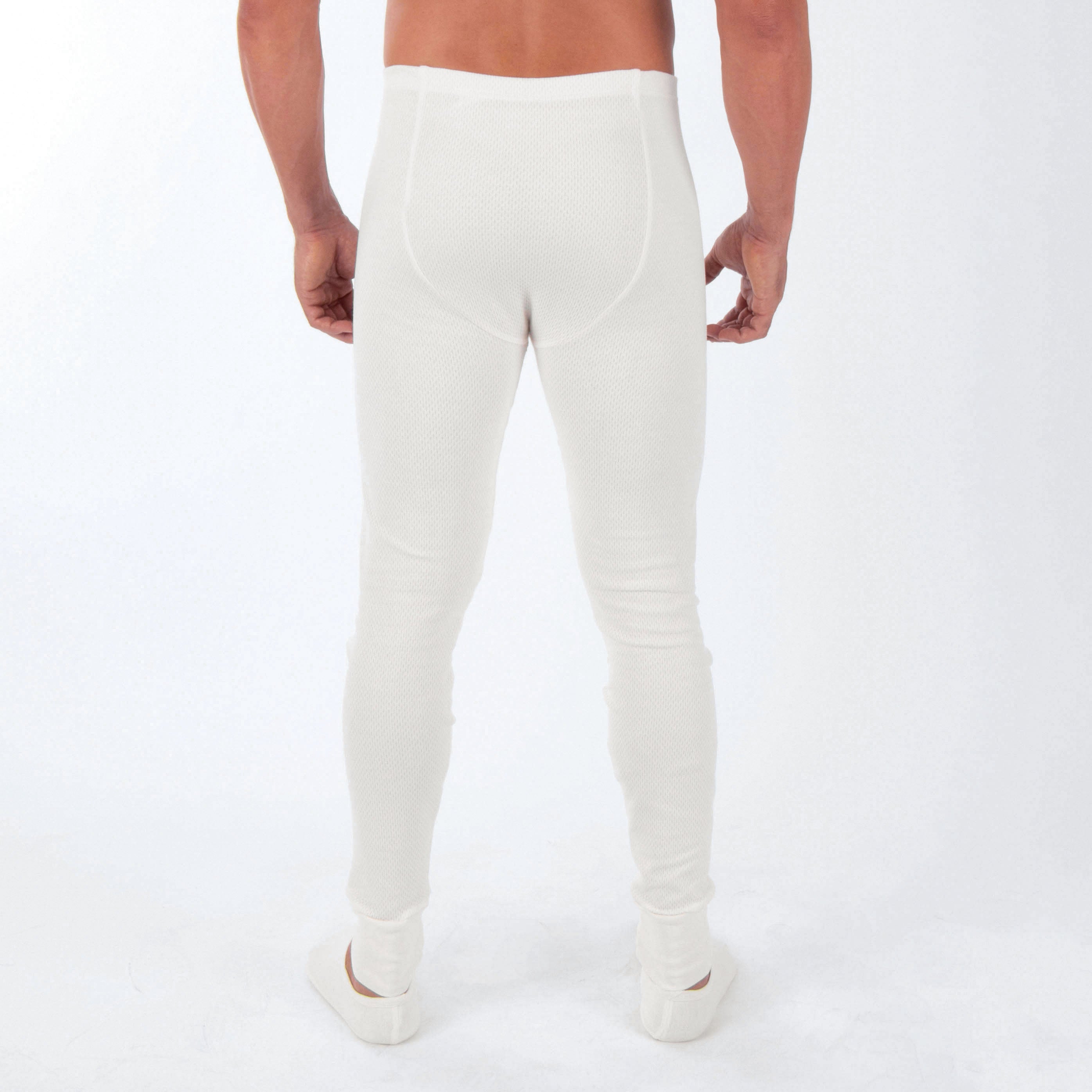 Caleçon long thermique pour homme avec braguette
