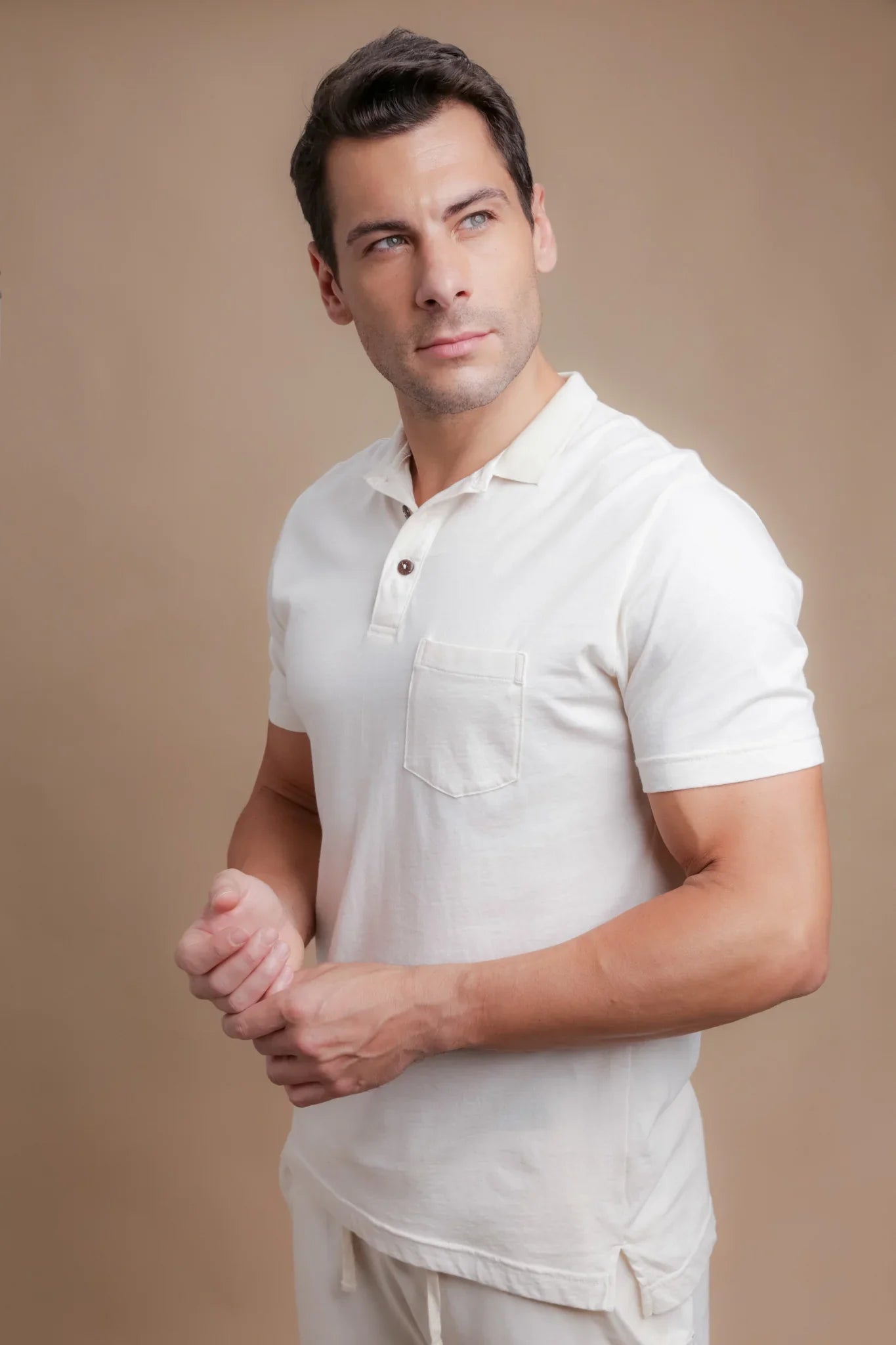 Men's Light Organic Polo Tee