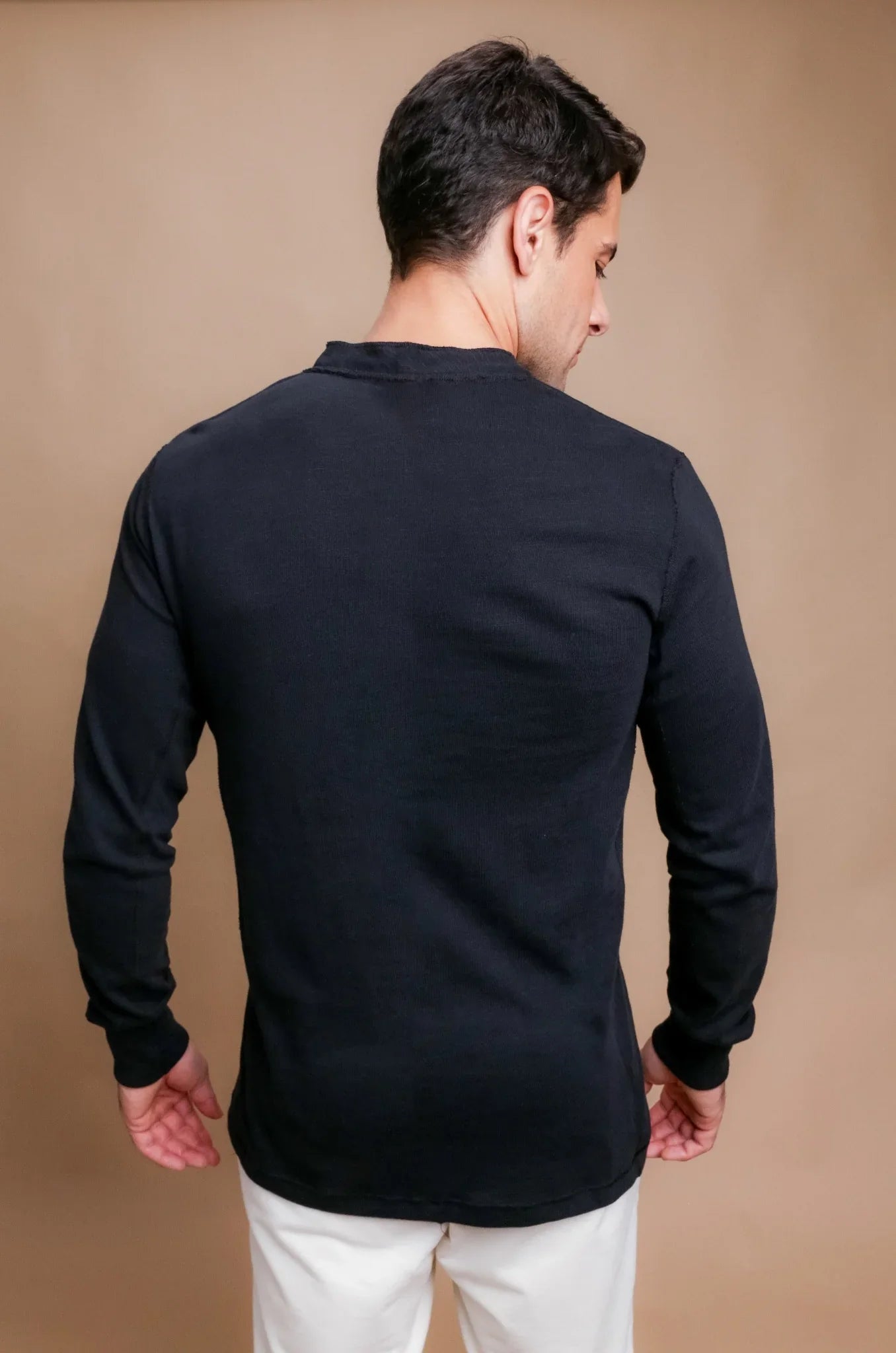 Henley-Langarmshirt für Herren