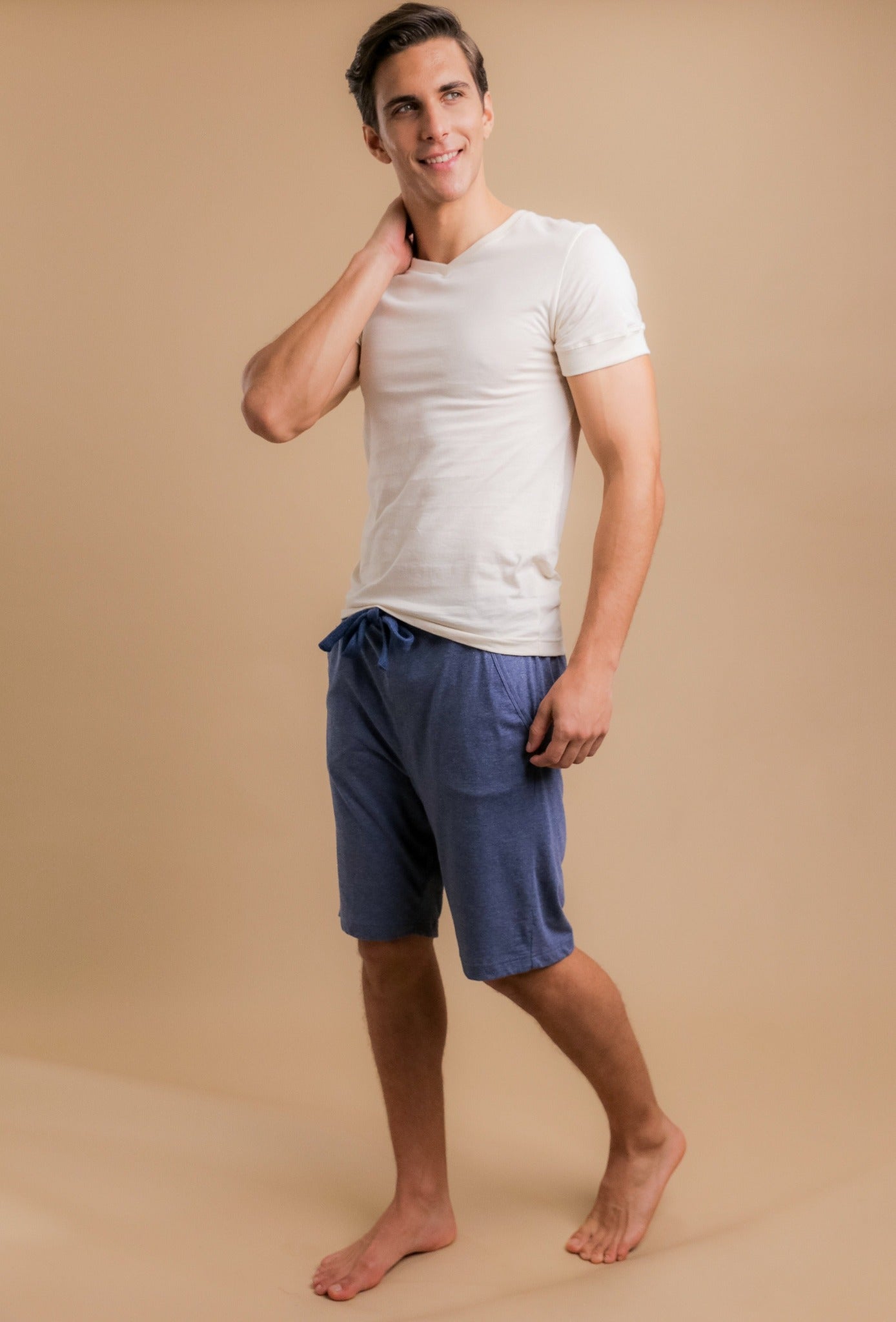 Men's Athletic V-Neck Shirt - Cottonique