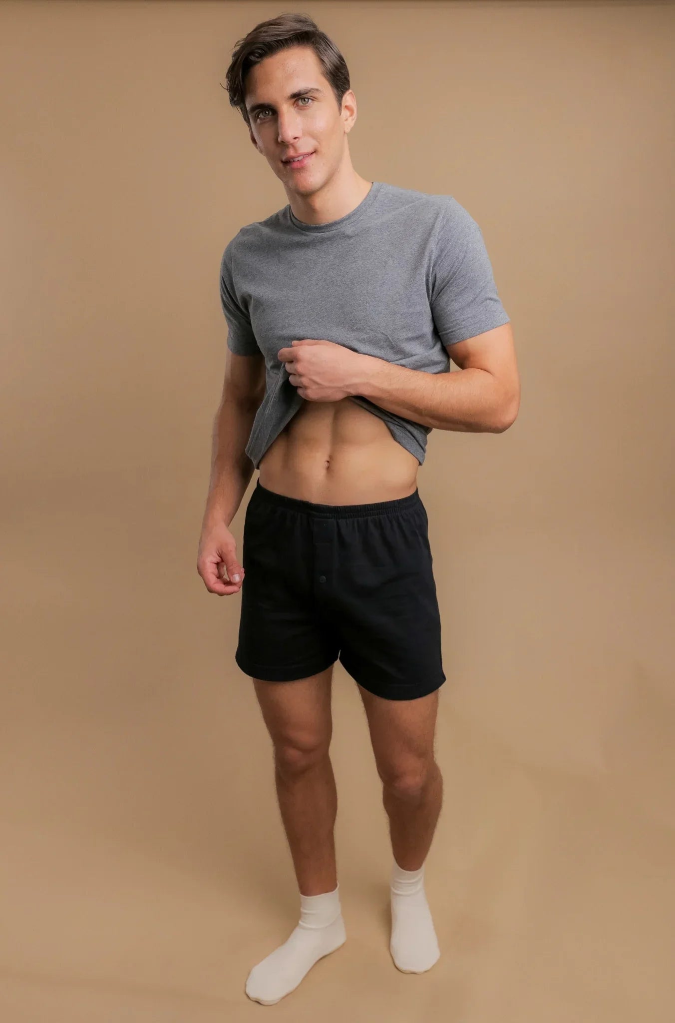 Men's Elasticized Loose Boxer Shorts